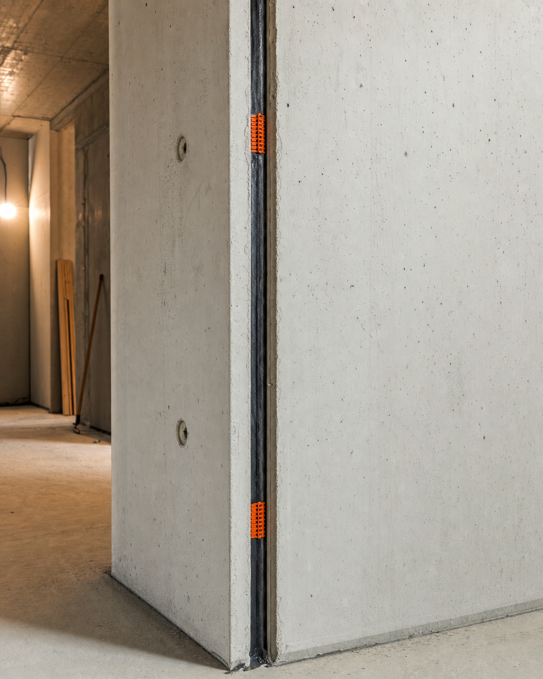 WU-Beton Weiße Wanne mit Fugenband